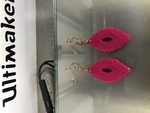  Earrings set: 'chique' (two files!)  3d model for 3d printers