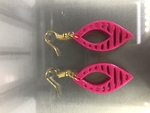  Earrings set: 'chique' (two files!)  3d model for 3d printers