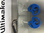 Earring wave  3d model for 3d printers