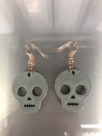 Modelo 3d de Halloween de calavera de aretes (4 archivos !) para impresoras 3d