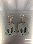 Modelo 3d de Halloween de calavera de aretes (4 archivos !) para impresoras 3d