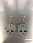 Modelo 3d de Halloween de calavera de aretes (4 archivos !) para impresoras 3d