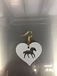  Earring: horse heart  3d model for 3d printers