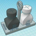  Salt & pepper shaker stand  3d model for 3d printers
