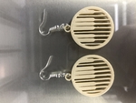  Deejee/music earrings (set)  3d model for 3d printers