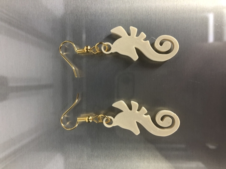  Seahorse earrings  3d model for 3d printers