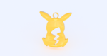 Modelo 3d de Pikachu pendiente para impresoras 3d