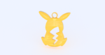  Pikachu earring  3d model for 3d printers