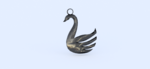  Swan earrings  3d model for 3d printers