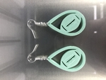  American football earrings (two files!)  3d model for 3d printers