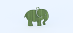  Elephant earring  3d model for 3d printers