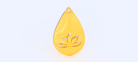  Yoga earring  3d model for 3d printers