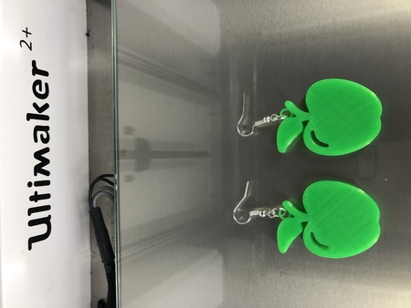  Apple earring  3d model for 3d printers