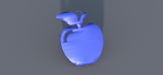  Apple earring  3d model for 3d printers