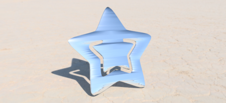 Modelo 3d de La estrella de favoritos para impresoras 3d