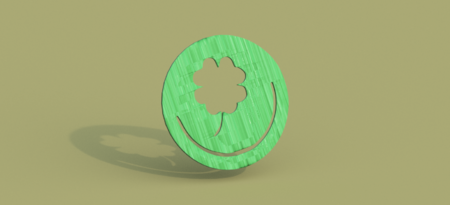  Shamrock bookmark  3d model for 3d printers