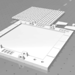 Modelo 3d de Mecha hangar de la bahía de base -mhb02 b-solo- para impresoras 3d