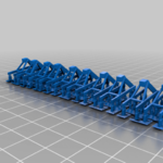 Modelo 3d de N-escala de la pista de parachoques (1:160) para impresoras 3d
