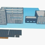 Modelo 3d de N de escala de las instalaciones químicas (1:160) para impresoras 3d
