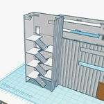 Modelo 3d de N de escala de las instalaciones químicas (1:160) para impresoras 3d