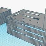 Modelo 3d de N de escala de las instalaciones químicas (1:160) para impresoras 3d