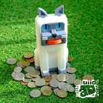 Modelo 3d de Gato de la moneda del banco para impresoras 3d