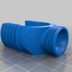 Modelo 3d de Manillar/tubo teléfono de montaje (sin tornillo!) para impresoras 3d