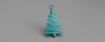  Christmas tree earrings  3d model for 3d printers