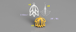  Nerves earrings (set)  3d model for 3d printers