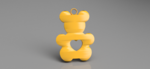  Teddybear earrings  3d model for 3d printers