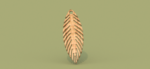  Feather earring  3d model for 3d printers