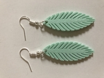  Feather earring  3d model for 3d printers