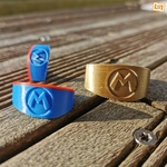  Mario ring (+ mushroom ring + pirate ring + flower ring)  3d model for 3d printers