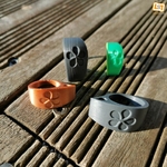  Mario ring (+ mushroom ring + pirate ring + flower ring)  3d model for 3d printers