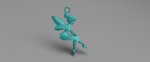 Modelo 3d de Tinker bell pendientes para impresoras 3d