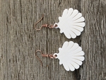  Seashell earrings  3d model for 3d printers