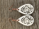  Rose earrings  3d model for 3d printers