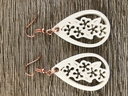  Forget-me-not earrings  3d model for 3d printers