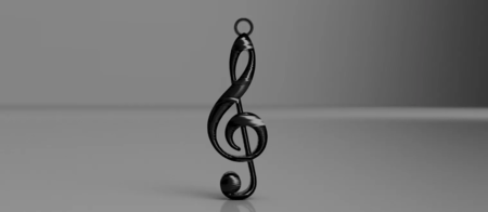 Musical note earrings