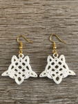  Celtic turtle earrings (2.0)  3d model for 3d printers