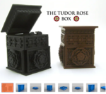  The tudor rose box (with secret lock)  3d model for 3d printers