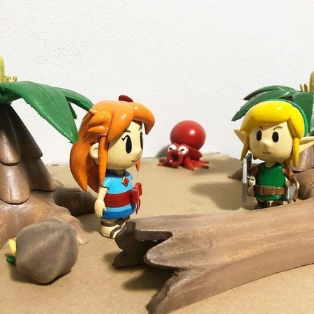 Links awakening beach diorama elements (read the description please)