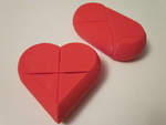  Preassembled secret heart box  3d model for 3d printers
