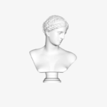  Bust of venus of arles at the louvre, paris  3d model for 3d printers