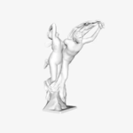 Modelo 3d de Zephyr y psique en el museo del louvre, parís para impresoras 3d