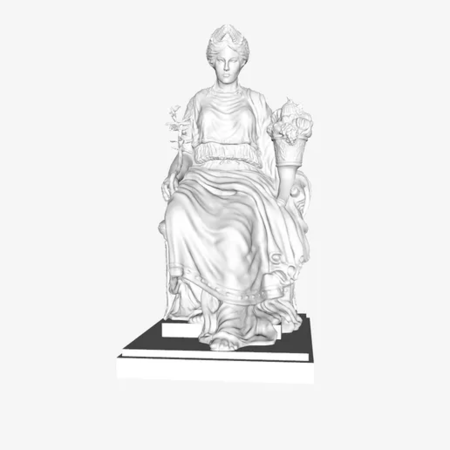  La paix at the louvre, paris  3d model for 3d printers