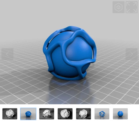  Ball in vine  3d model for 3d printers