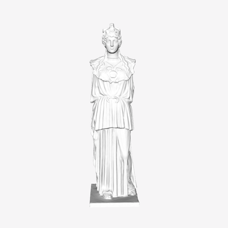  The athena parthenos at the louvre, paris  3d model for 3d printers