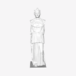 Modelo 3d de La atenea parthenos en el museo del louvre, parís para impresoras 3d