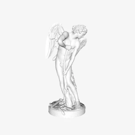 Modelo 3d de Cupido corte de su arco desde el club de hércules en el museo del louvre, parís para impresoras 3d